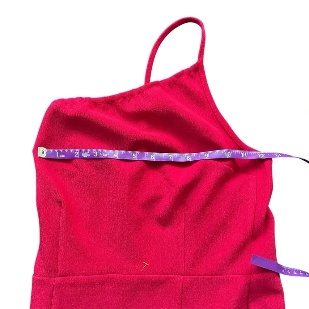 Abercrombie‎ Asymmetrical One-Shoulder Maxi Dress Red Size Small Wedding Guest